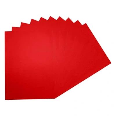 Image of Pack of 100 A4 Red Coloured Paper 75gsm Sheets
