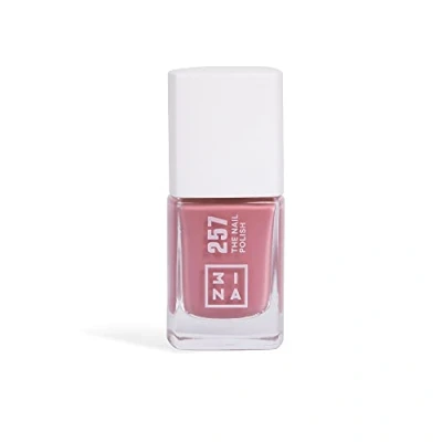 Image of 3INA MAKEUP The Nail Polish 257 Dark pink with Longwearing Formula Gel Effect of Intense Color Glossy &amp; Smooth Finish Fast Drying Vegan Cruelty Free