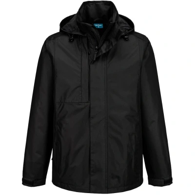 Image of Portwest WX2 Eco Rain Jacket Black XL
