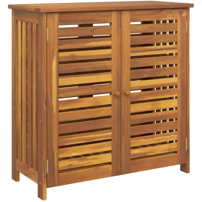 Image of Garden Cabinet Brown 90 x 40 cm Solid acacia wood Vidaxl