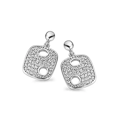 Image of Orphelia WoMens 925 Sterling Silver Drop Earrings ZO 5098 One Size
