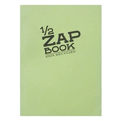 Image of Clairefontaine Ref 8367C Recycled 1/2 Zap Books (80 Sheets of Paper) A6 (105 x 148mm) in Size, 80gsm Paper, Glued Spine Random Colour Cover