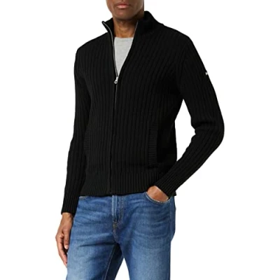 Image of Schott NYC Men&#039;s Plecorage1 Pullover Sweater, Black, Large