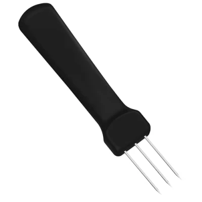 Image of Wutfly 5.5 inch long 3 sharp prongs Sausage Pricker (Black)