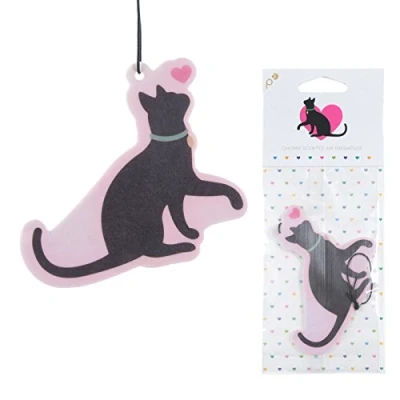 Image of Cute Cat Design Cherry Fragranced Air Freshener
