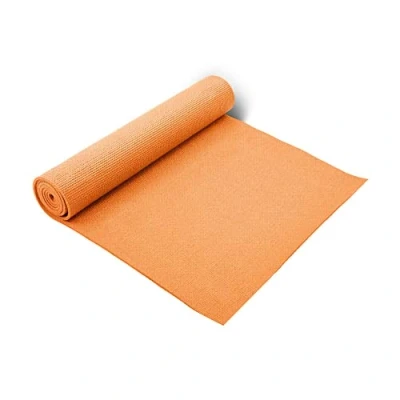 Image of FAIRWAYUK Yoga Mats for Women 6mm Thick Premium Non Slip Mat with Carrying Strap, Eco Friendly Fitness Exercise Workout Yoga, Pilates and Gymnastics (Orange)