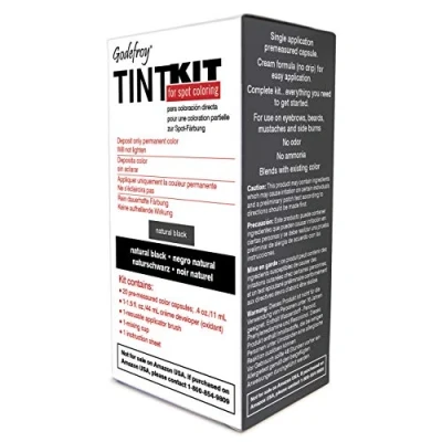 Image of Godefroy Tint Eyebrow and Beard Color for Professionals 20 Applications (Natural Black)