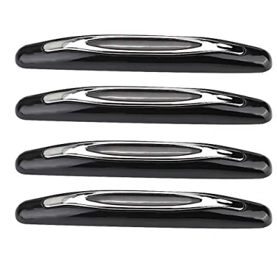 Image of Car Door Guards Protector Bumper, Fydun Guard Trim 4pcs Edge Cover Strip Corner Bumper Anti collision Scratch (Black)