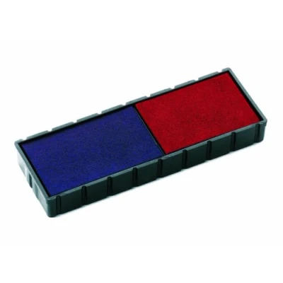 Image of COLOP E/12/2 Blue/Red Replacement Pads Pack of 2 107147 Two Colour Ink (Blue &amp; Red) to Fit S120/WD