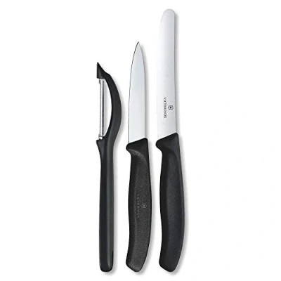 Image of Victorinox Knife Set Swiss Classic Black 3 Piece