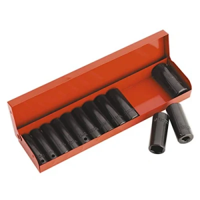 Image of Sealey Premier Impact Socket Set 12pc Deep 3/8&quot;Sq Drive Metric/Imperial