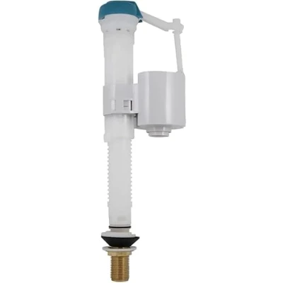 Image of Toilet Cistern Fill Valve, Inlet 1/2&quot; Brass Tail, Bottom Supply, Multi Height, WRAS Approved