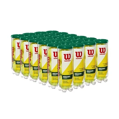 Image of Wilson Championship Regular Duty Tennis Ball Case 72 Balls, yellow