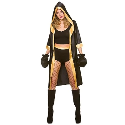 Image of Adult Womens Knockout Boxer Fancy Dress Costume Medium (UK 14 16)
