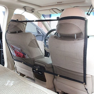 Image of Candora Car Pet Barrier Safety Net Hatchback Dog Guard Protector, 115cmx 62cm
