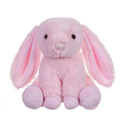 Image of Apricot Lamb Soft Toys Plush Pink Bunny Rabbit Stuffed Animal with Fluffy Ears (Pink Bunny, 8 Inches)