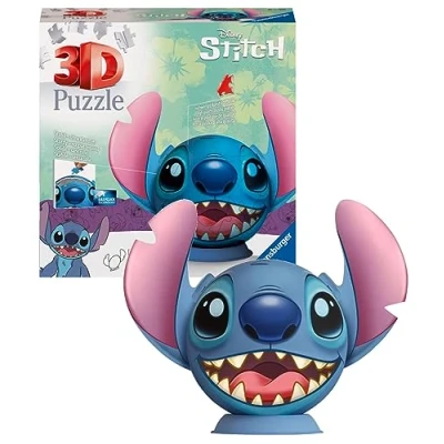 Image of Stitch With Ears 72 Piece 3D Jigsaw Puzzle