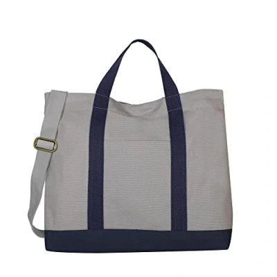Image of Eco Right Large Canvas Tote Bag for Men, Crossbody Bags Women Work, Shopping &amp; Beach