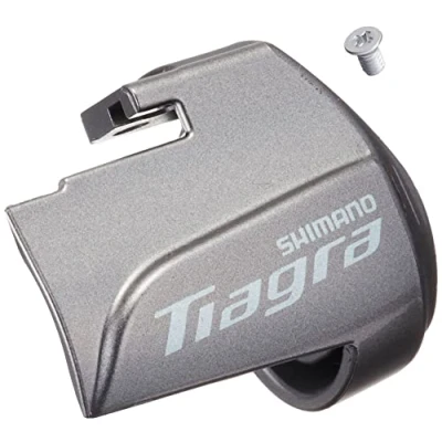Image of Shimano ST 4700 right hand name plate and fixing screw