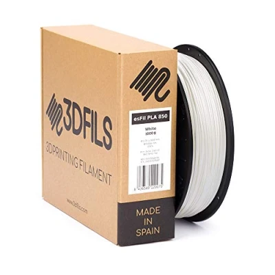Image of 3DFILS PLA Filament for 3D Printing esFil INGEO 3D850: 1.75 mm, 1 Kg, White