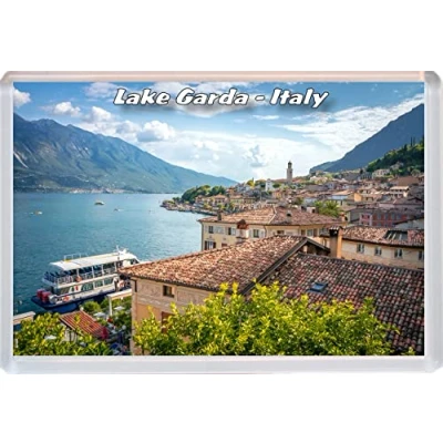Image of Baked Bean Store Lake Garda Italy 96 x 67mm Jumbo Fridge Magnet/Magnets BBSFHM291