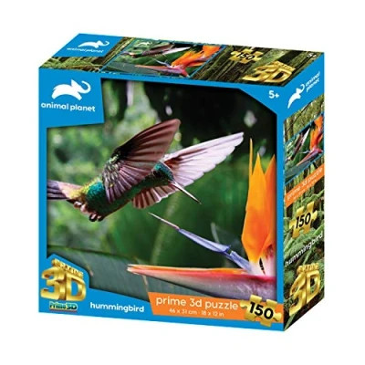Image of Animal Planet AP10948 Humming Bird 150 Pieces 3D Effect Jigsaw Puzzle, Multicolour