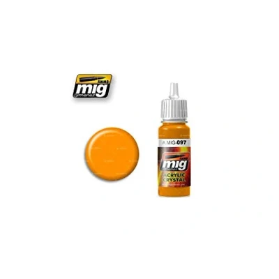 Image of AMMO MIG 0097 Orange Crystal Acrylics (17 Ml), Multi Colour