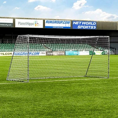 Image of FORZA Replacement Football Goal NET [9 Sizes] Premium Weatherproof Nets for Steel42 Football, Futsal &amp; GAA Goals ONLY (16ft x 7ft)