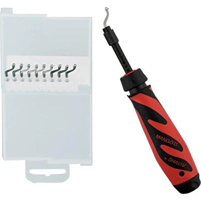 Image of Vargus 155 00180 &quot;Shaviv Mango 2&quot; B Handle with 10XB10, Red/Black