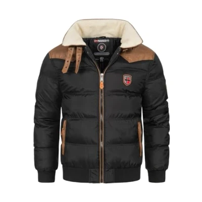 Image of Geographical Norway Men Parka Abramovitch Winter Quilted Jacket Navy M