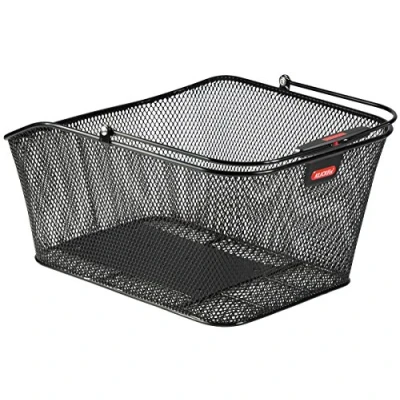 Image of KLICKfix Adult (Unisex) Rear Wheel Basket 2128019540 Basket, Black, 41 x 21 31 cm