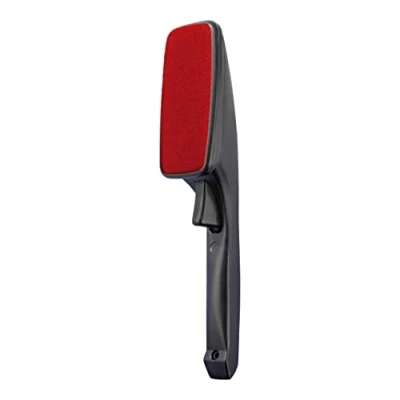 Image of Wenko 4823750100 Clothes Brush Twist Automatic Turn Function for Left and righthanded Users, Plastic PP, 7 x 26 6 cm, Black
