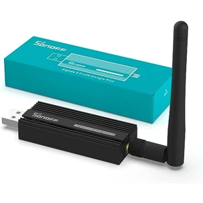 Image of SONOFF Universal Zigbee 3.0 USB Dongle Plus Gateway with Antenna for Home Assistant, IoBroker, Zigbee2MQTT