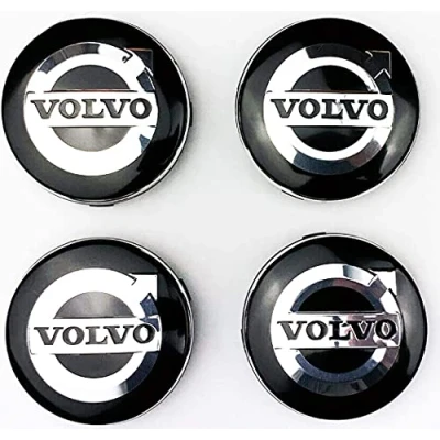 Image of FYOBOT 4pcs 64MM Car Wheel Center Caps for Volvo V40 V60 V90 S60 S40 V70 XC70 XC60 XC90 Stylish Badge Emblem Decal Sticker Auto Exterior Accessories