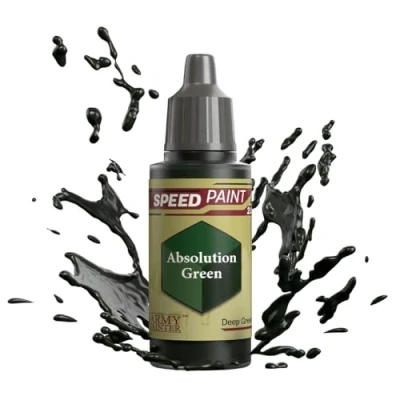 Image of The Army Painter Speedpaint Absolution Green 2.0, Single Model Building Acrylic Paint, 18 ml, Layer Paint Solution for Fantasy Tabletop Miniatures Like Warhammer 40k Figures and DnD