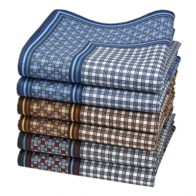 Image of &quot;Yampara&quot; men’s handkerchiefs 14&quot; square 6 units in a bag.