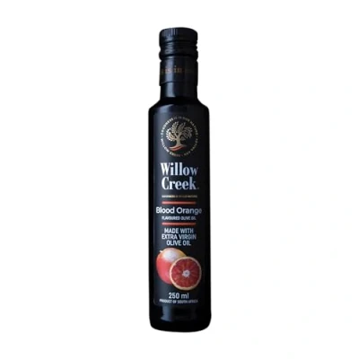 Image of Willow Creek 250ml Blood Orange Flavoured Extra Virgin Olive Oil Award Winning Exquisite Citrus and Raspberry Undertones Ideal for Salads, Chicken Dishes, Vegetables EVOO