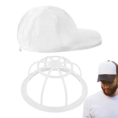 Image of Baseball Cap Hat Washer For Washing Machine Cleaner Caps, Organizer/Cap Dishwasher, Rack Holder