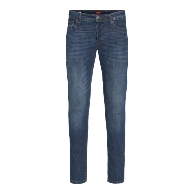 Image of JACK &amp; JONES Men&#039;s Male Jjiglenn Jjoriginal Am 819 Noos Piw Slim Fit Jeans, Blue Denim, 38 W/32 L