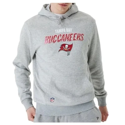 Image of New Era Unisex NFL Script Graphic Hoody Tampa Bay Buccaneers Grey