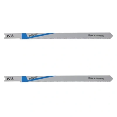 Image of wolfcraft 2 HSS Jigsaw Blades, U shank, metal pipe, sheet steel, non ferrous I 3538000