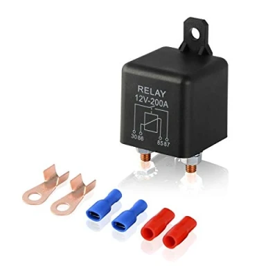 Image of Ehdis Split Charge Relay 12V 200A 4 Pin, Relays for Car, Truck, Motor, Boat, Car Starter Heavy Duty ZL180 with 2 Pin Footprint and Terminal 1 Set