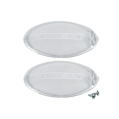 Image of Europart 2x Lamp Covers Compatible with Faber, Indesi, Ariston, SMEG, Whirlpool, Bauknecht