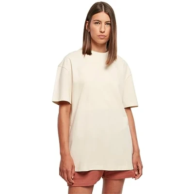 Image of Urban Classics Boyfriend TEE Basic Tshirt, Women&#039;s, Size: Medium, Whitesand