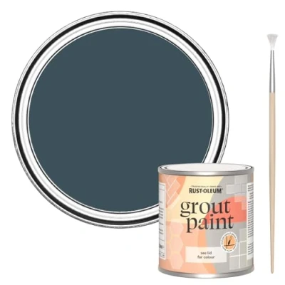 Image of Rust Oleum Blue Ultra Durable Grout Paint Evening 250ml