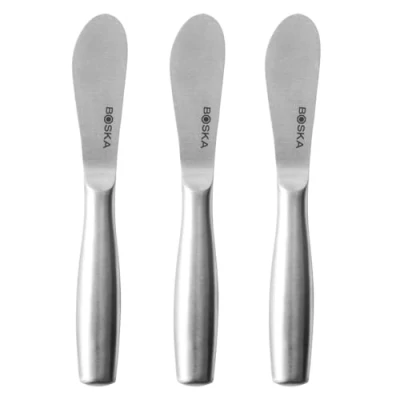 Image of BOSKA Spreading Knife Set Mini Copenhagen / 3 Knives/Stainless Steel/Silver 5.1&quot; x 0.7&quot; 0.4&quot;