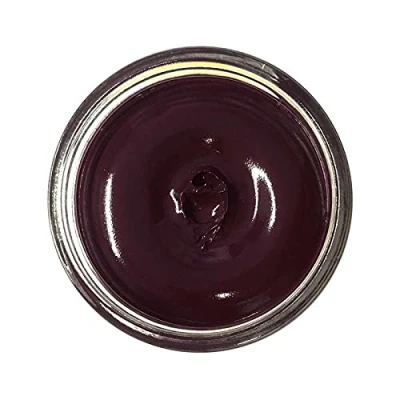 Image of Famaco 50ml Purple Aubergine Leather Deluxe Cream Polish for Boot and Shoe with Application Sponge Long Lasting Shine Protector Kit Boots Shoes