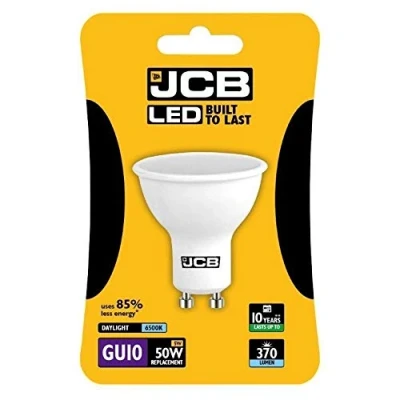 Image of JCB LED GU10 5w Bulb Blister Packed 370lm 6500k Daylight