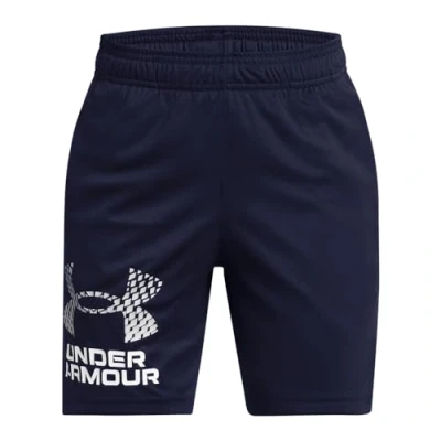 Image of Under Armour TECH LOGO Sports shorts Midnight navy for kids, Size: 8y,
