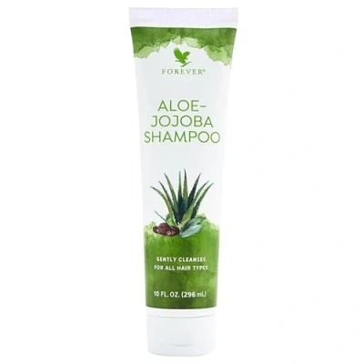 Image of Forever Living Products Aloe Jojoba Shampoo, 296ml, No added Sulphate, Oil, Gentle on scalp, Gluten Free, Vegan friendly